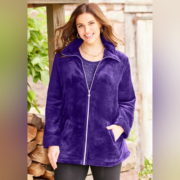 Catherines Ultimate Plush Jacket 2X - Picture 3 of 8
